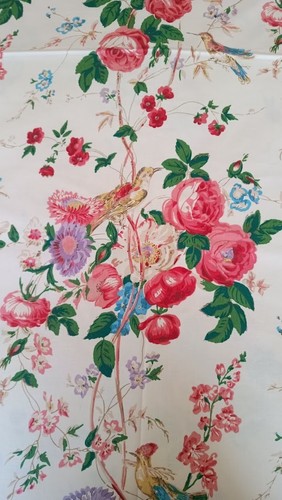 Raro tessuto chintz vintage